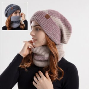 2pcs Knitted Hat Set
